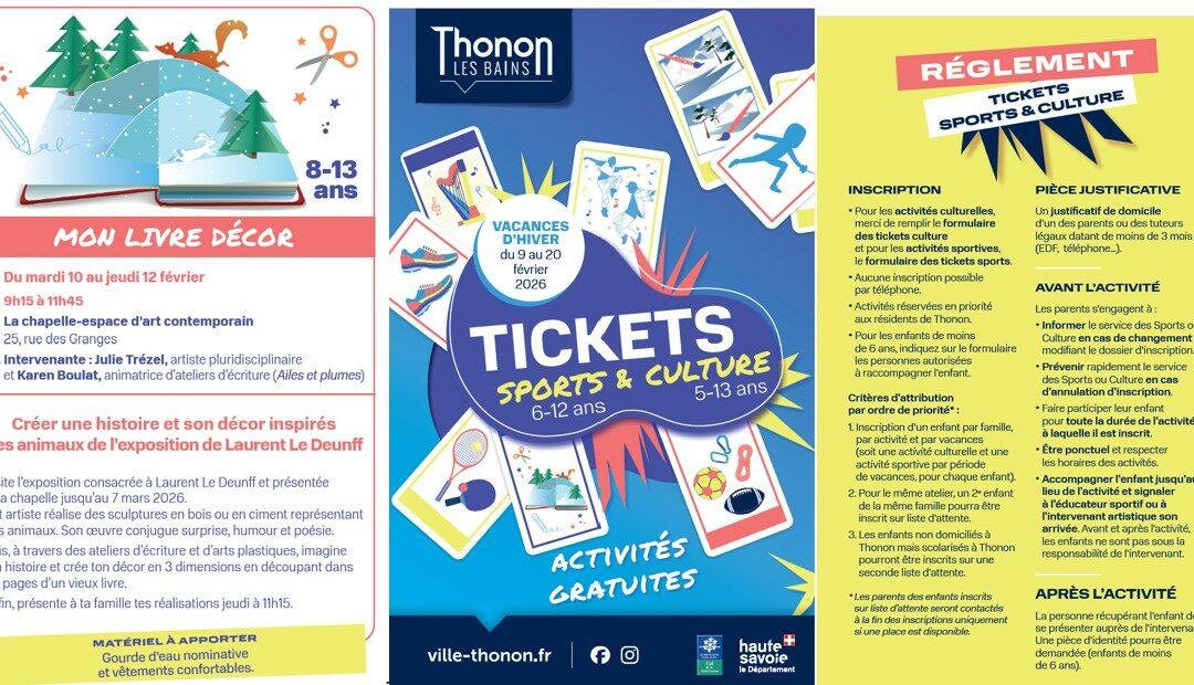 Ticket Culture Mon livre décor